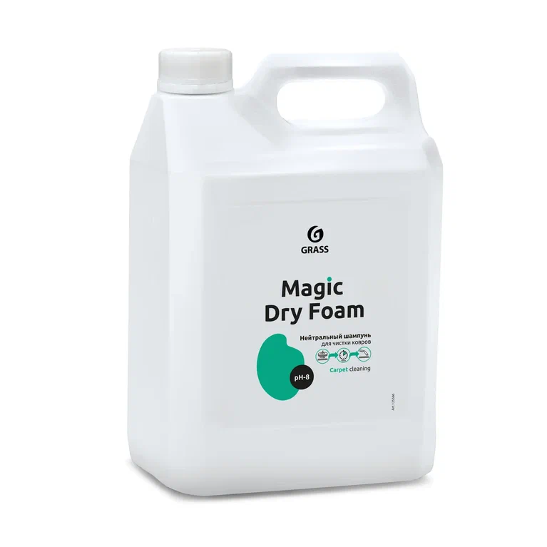 Magic Dry Foam, нейтральный шампунь д/ковровых покрытий, ковролина, иск и натур кожи, 5 л. фото