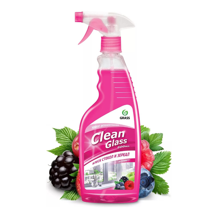 Clean Glass, блеск стекол и зеркал (лесные ягоды), 600мл фото