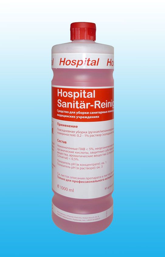 Hospital Sanitar-Reiniger средство для чистки санитарных помещений 1л. фото