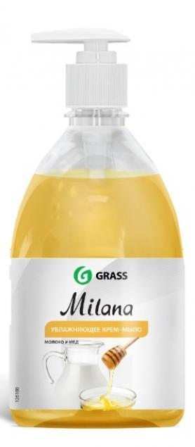 Milana, мыло для мытья кожи рук молоко и мед с дозатором, 500 мл фото
