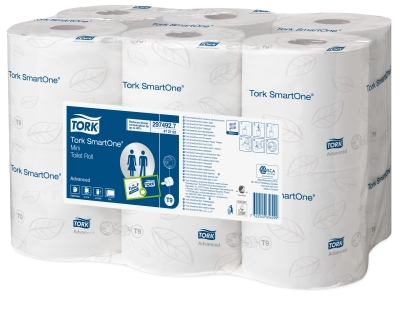 Tork SmartOne® туалетная бумага в мини рулонах фото