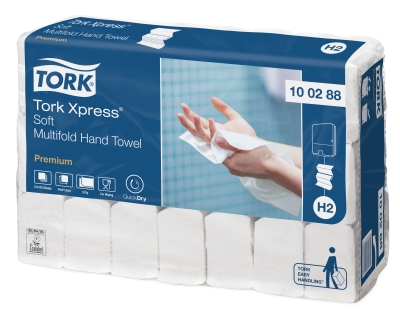 Tork Premium полотенца сложение Interfold мягкие 2 сл, 110л (21шт/кор) фото