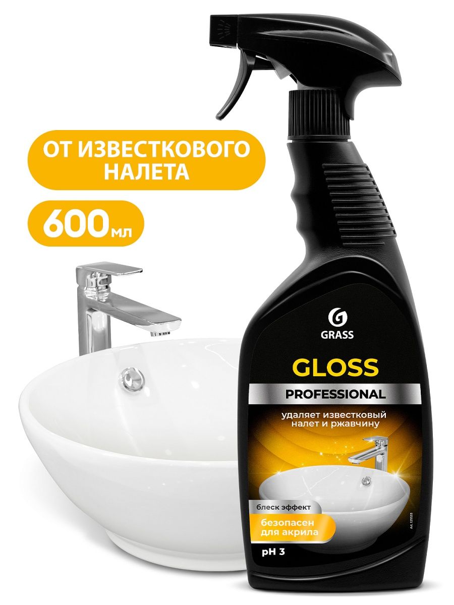 Gloss Professional, средство моющее кислотное, 600 мл фото